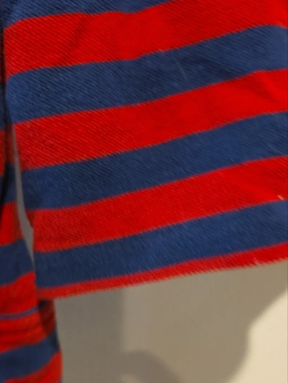 Polo by Ralph Lauren Red and Navy Striped Kids Long-Sleeve Polo 2t